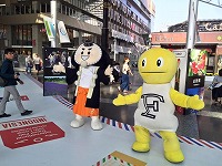 たけふ菊人形、アオッサ、大阪駅に出没！