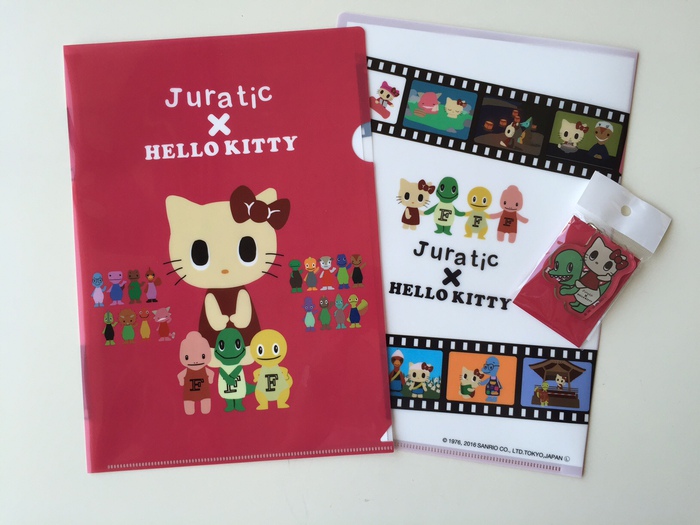 【Juratic×HELLO KITTY】クリアファイル＆キーホルダー.JPG